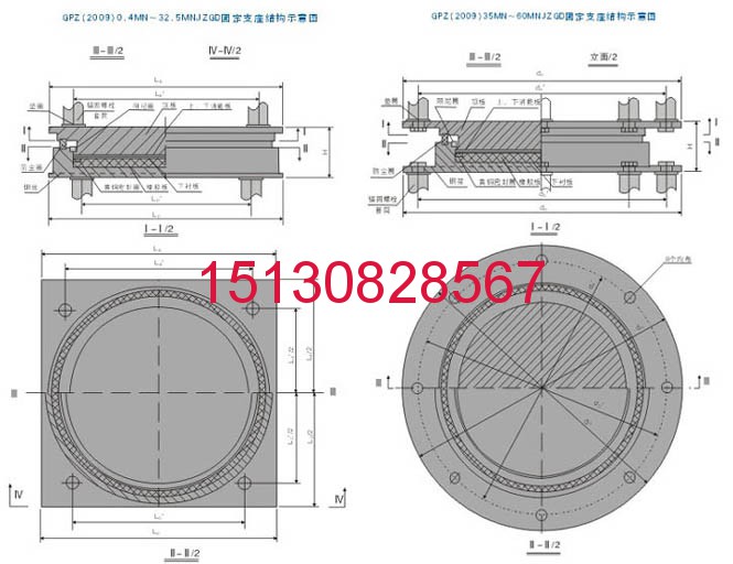 NDQZ減隔震球型鋼支座 QZ(2009)系列球型支座現(xiàn)貨151-3082-8567